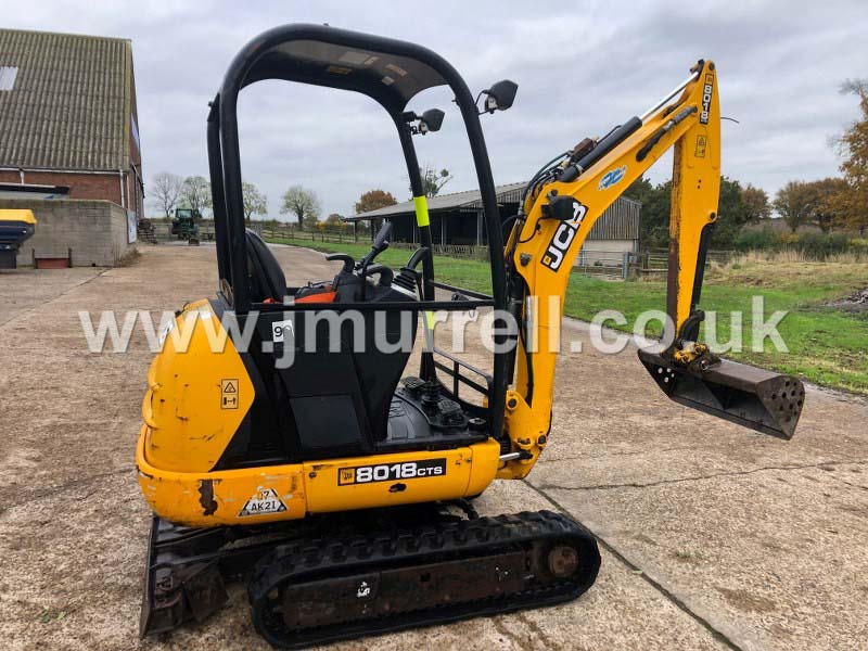 JCB 8018CTS Compact Excavator For Sale