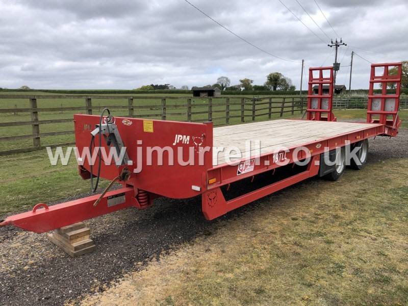 Used JPM 24ft 19TLL plant machinery trailer for sale