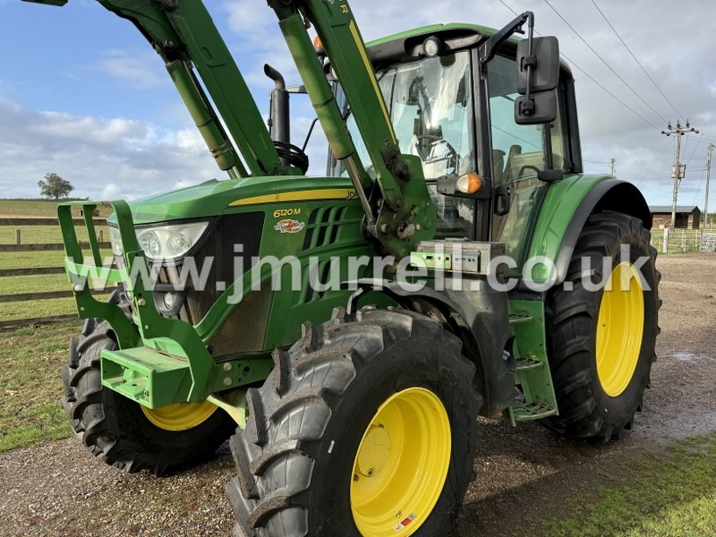 John Deere 6120M Tractor with Fore End Loader For Sale John Deere 6120M Tractor with Fore End Loader For Sale