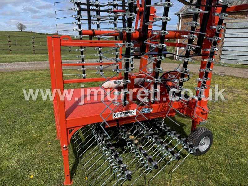 Browns Grassmaster 6 meter grass harrows for sale