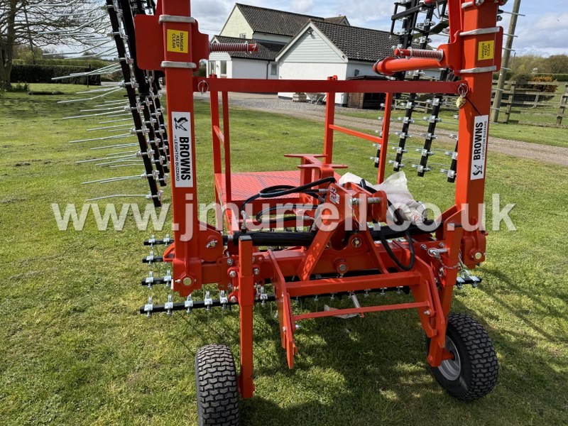 Browns Grassmaster 6 meter grass harrows for sale