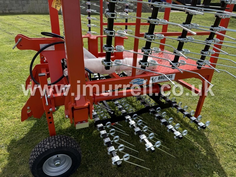 Browns Grassmaster 6 meter grass harrows for sale