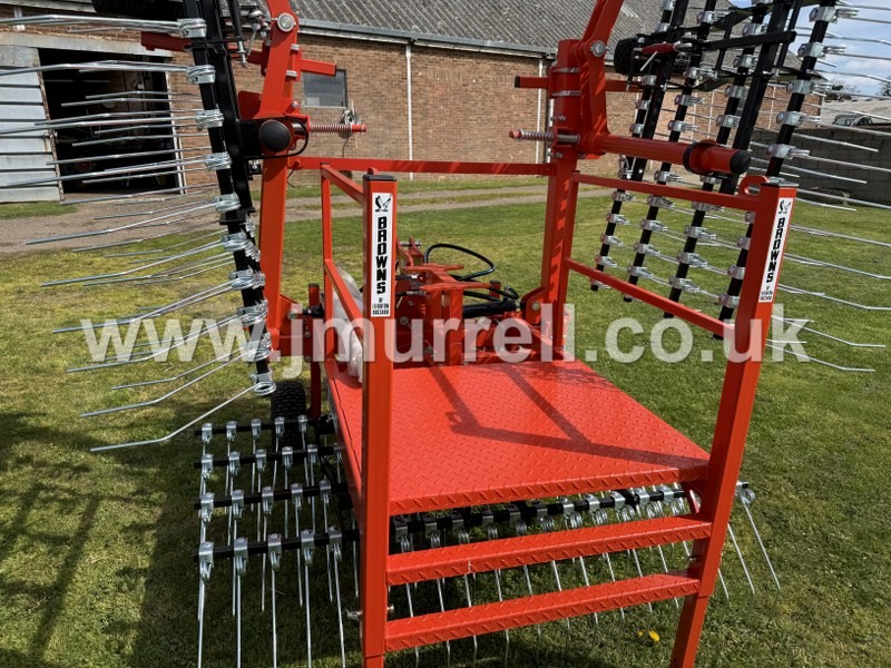 Browns Grassmaster 6 meter grass harrows for sale