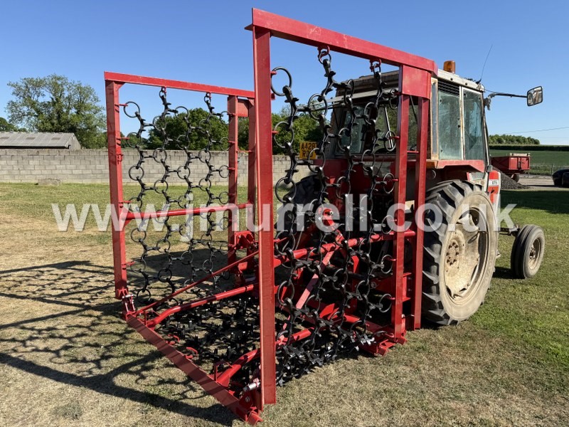 JM 6 Meter Hydraulic Folding Grass Chain Harrow For Sale