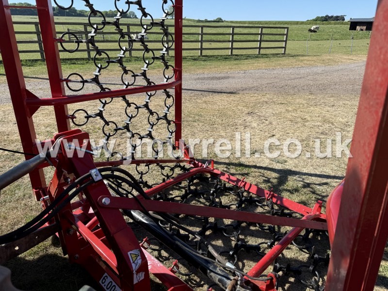 JM 6 Meter Hydraulic Folding Grass Chain Harrow For Sale