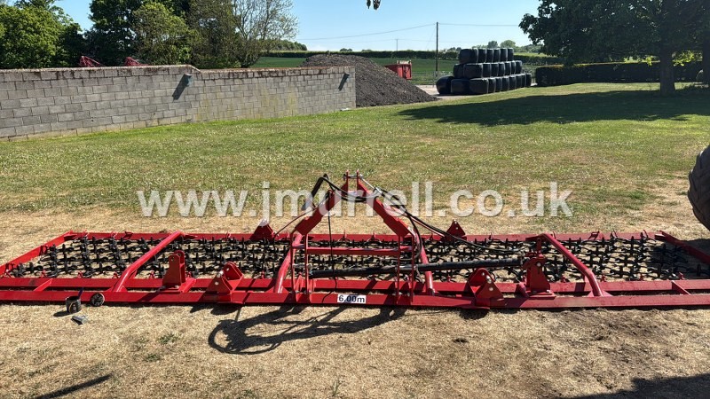JM 6 Meter Hydraulic Folding Grass Chain Harrow For Sale