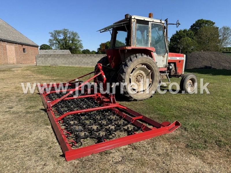 JM 6 Meter Hydraulic Folding Grass Chain Harrow For Sale