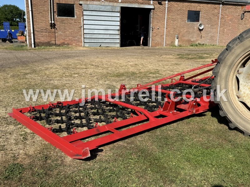 JM 6 Meter Hydraulic Folding Grass Chain Harrow For Sale