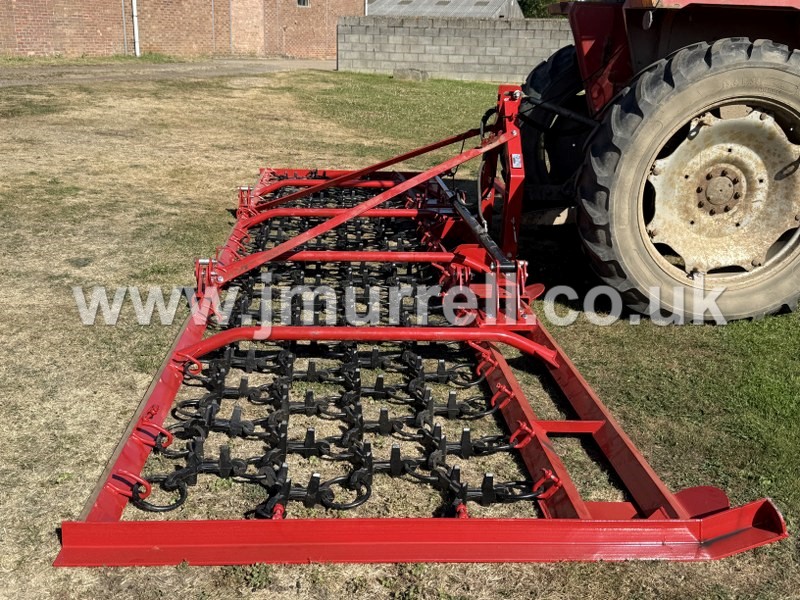 JM 6 Meter Hydraulic Folding Grass Chain Harrow For Sale