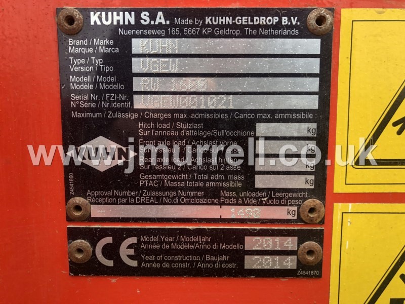Kuhn RW1600 Round Bale Wrapper