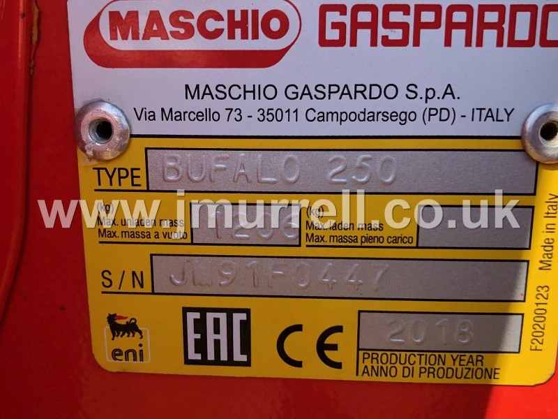 Maschio Gaspardo Bufalo 250 Flail topper for sale