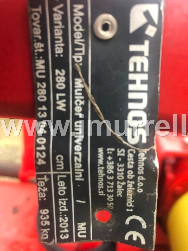 Tehnos Varianta 280LW Flail Topper For Sale