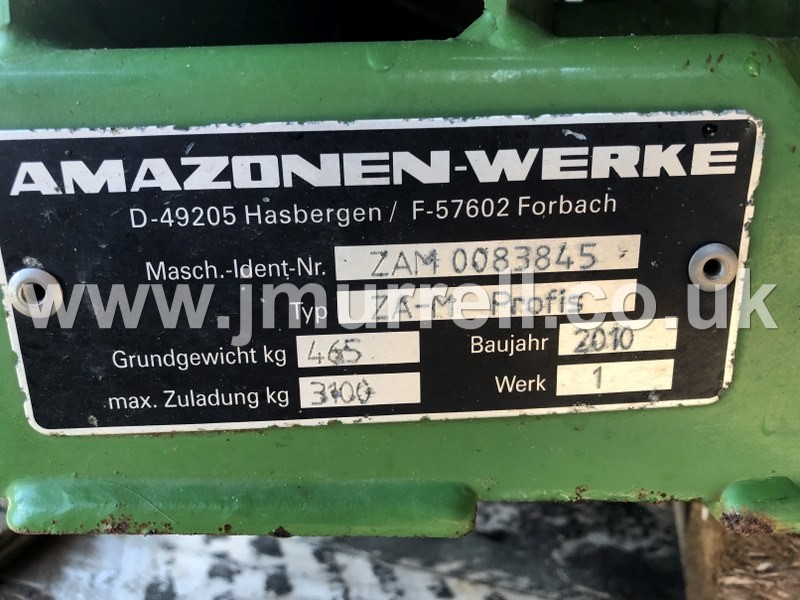 Amazone ZA-M 3001 Profis Fertiliser Spreader For Sale Amazone ZA-M 3001 Profis Fertiliser Spreader For Sale