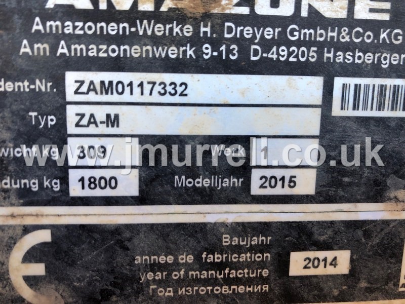 Amazone Special ZA-M 1001 fertiliser spreader for sale Amazone Special ZA-M 1001 fertiliser spreader for sale
