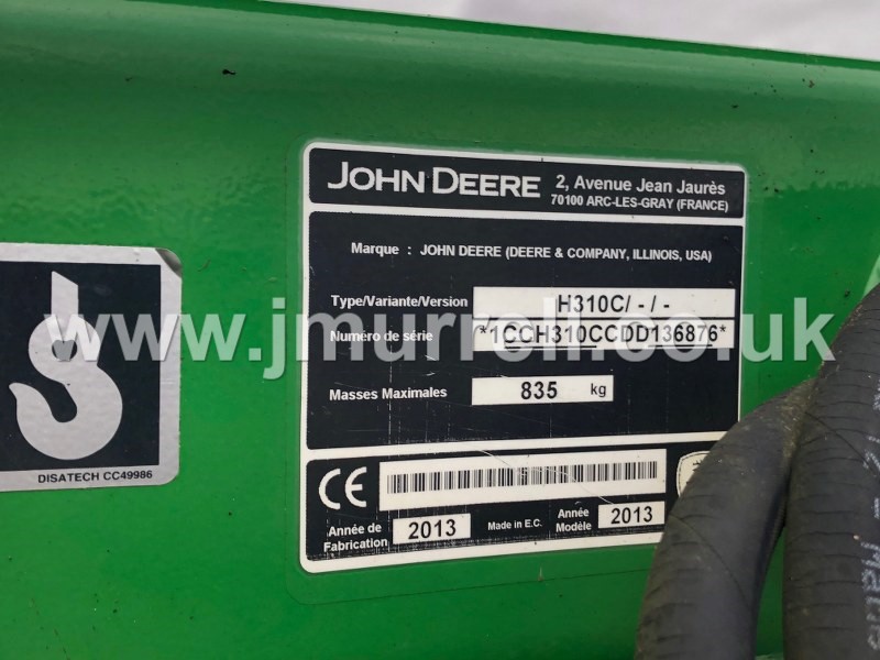 John Deere 6115M & H310C Fore end loader for sale