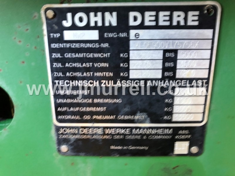 John Deere 6900 Tractor for sale