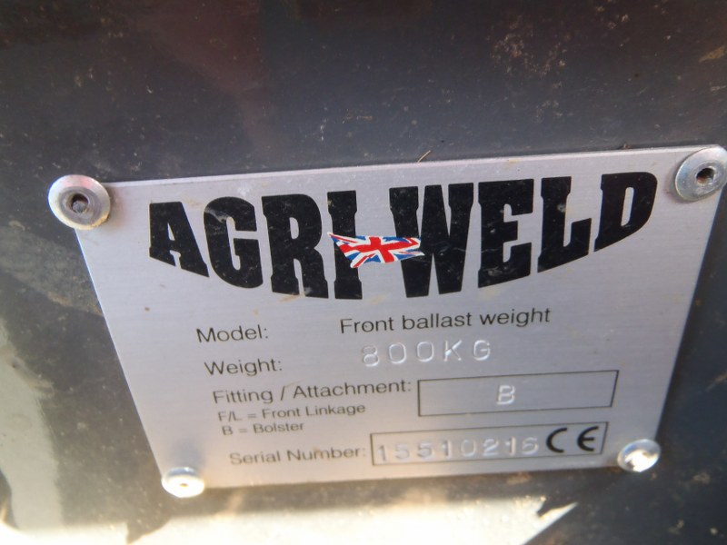 Agri Weld tractor 800kg ballast weight 
