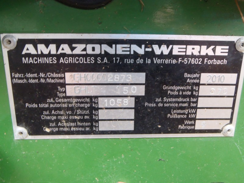 Amazone Flail Mower Collector For Sale