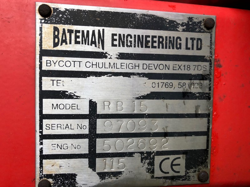 Bateman RB15 crop sprayer for sale