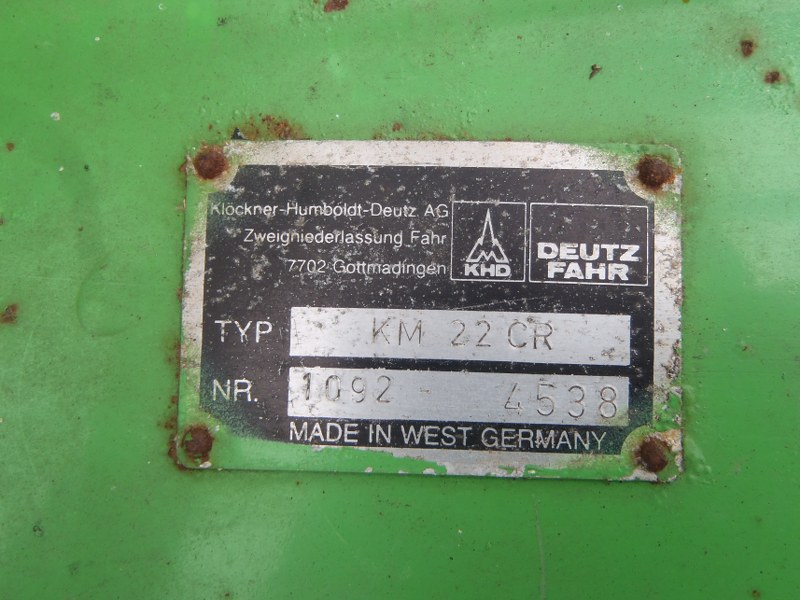 Deutz-Fahr KM22CR Mower Conditioner