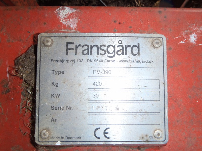 Fransgard RV390 Hay Bob For Sale