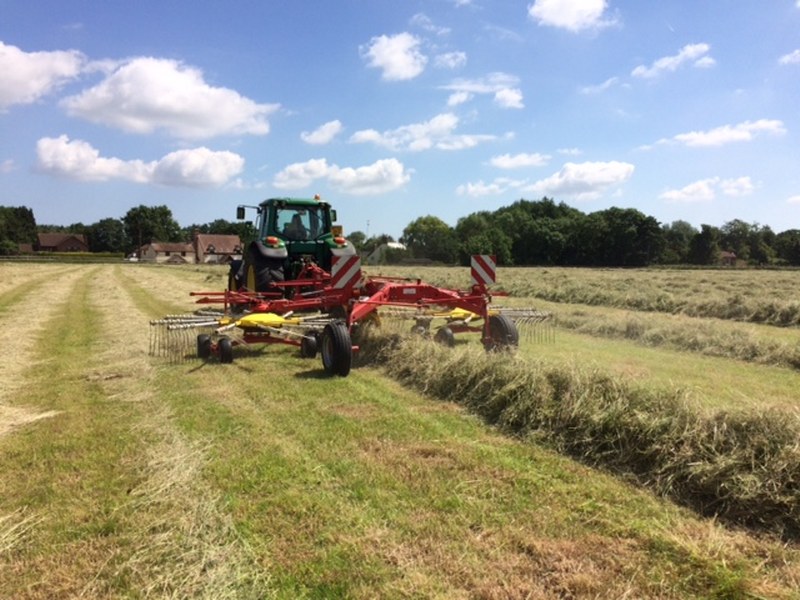 Pottinger Eurotop 771A twin rotor 7.8 meter rake for sale