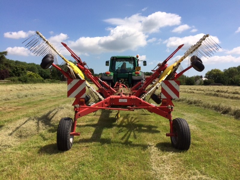 Pottinger Eurotop 771A twin rotor 7.8 meter rake for sale
