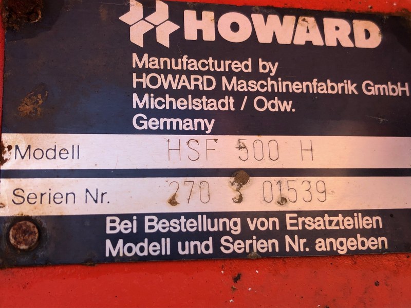 Howard Delta 500 Terra Disc cultivator for sale
