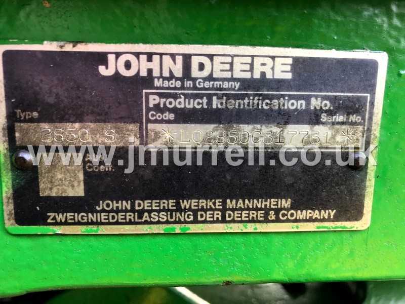 John Deere 2850S Tractor For Sale