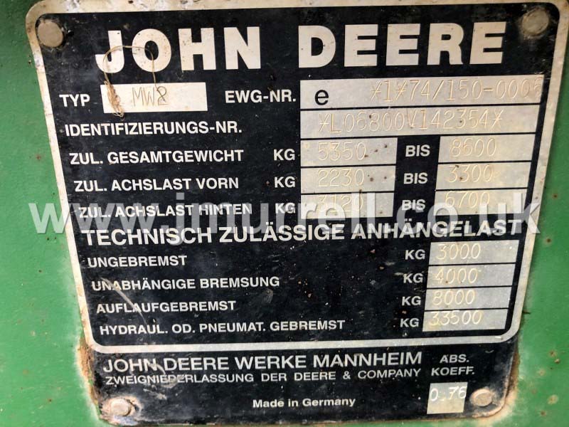 John Deere 6800 Tractor for sale