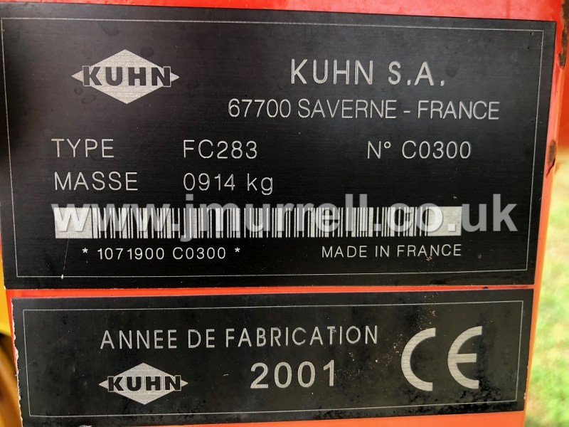 Kuhn FC283 Mower Conditioner