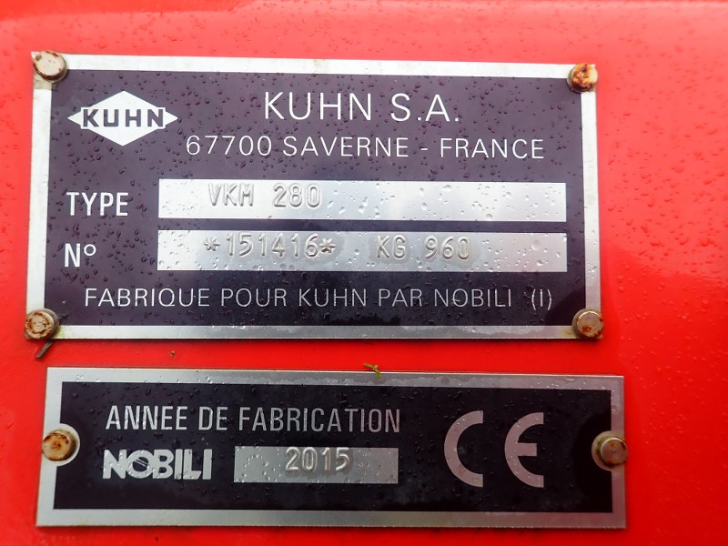 Kuhn VKM 280 Flail mower for sale