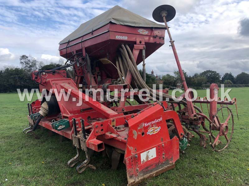 Kverneland 3 Meter power harrow drill combination for sale