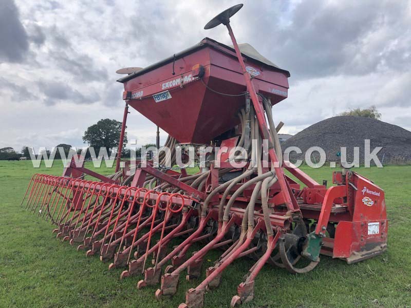 Kverneland 3 Meter power harrow drill combination for sale