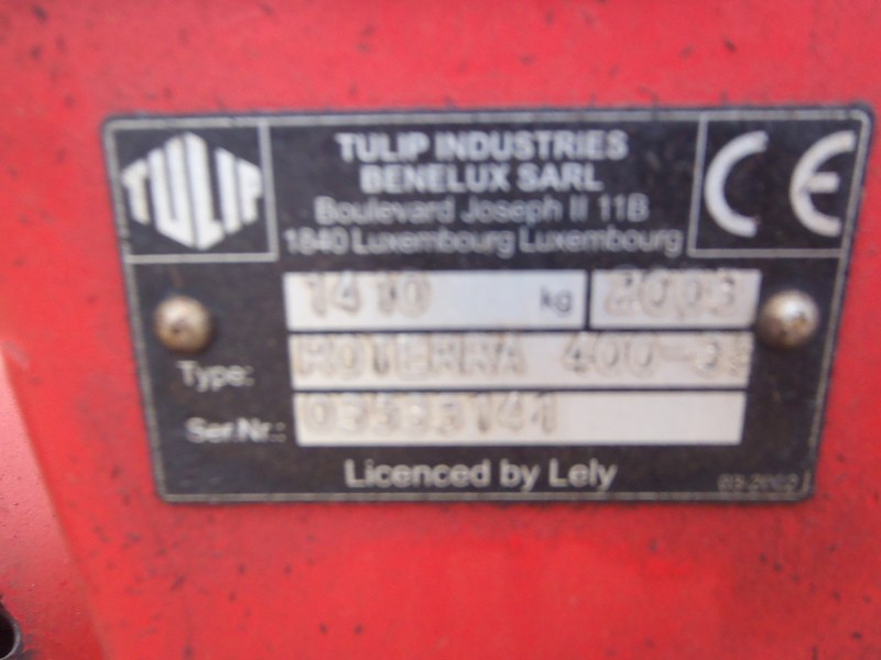 Leley Tulip Roterra 400-35 power harrow for sale