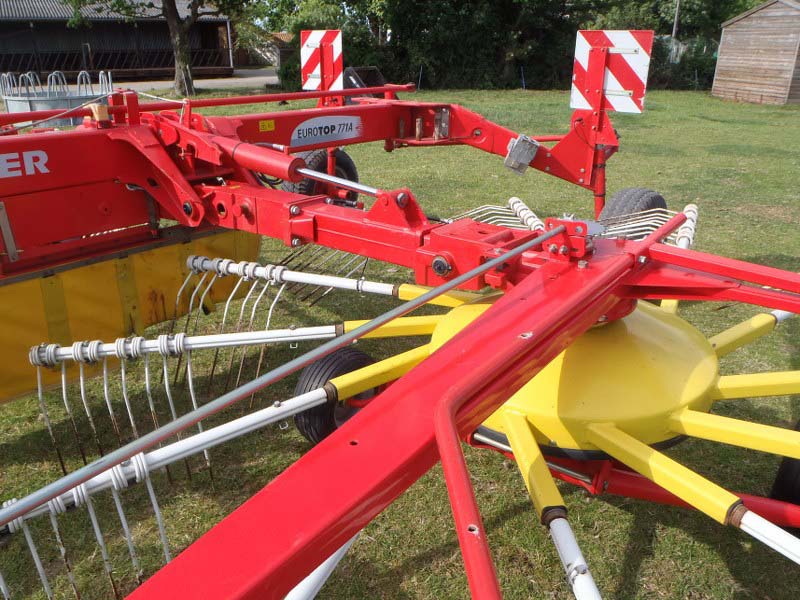 Pottinger Eurotop 771A twin rotor 7.8 meter rake for sale