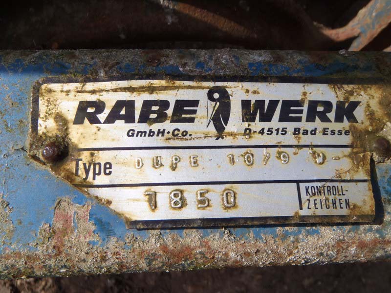 Rabe Werk Dupe 10/9 Furrow Press For Sale