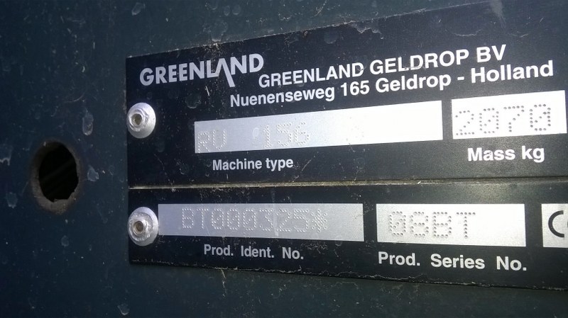 Vicon Greenland RV156L Round baler for sale